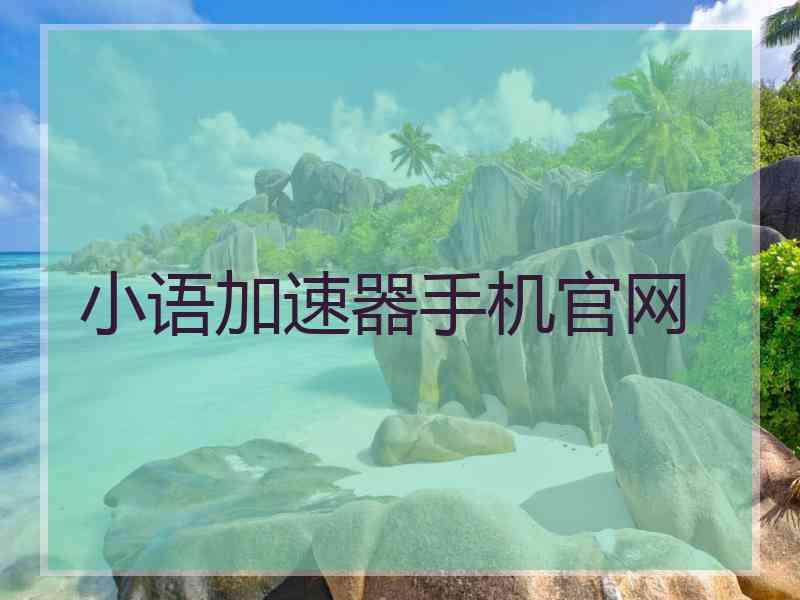 小语加速器手机官网