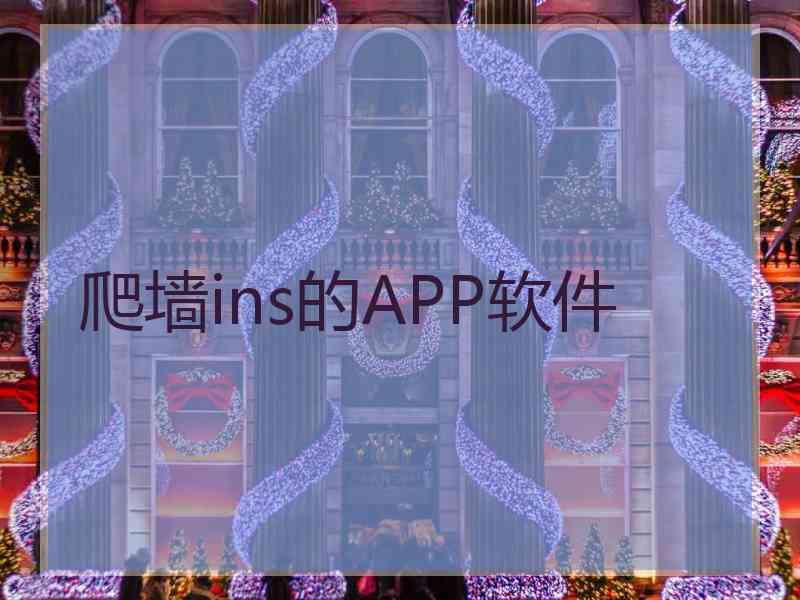 爬墙ins的APP软件