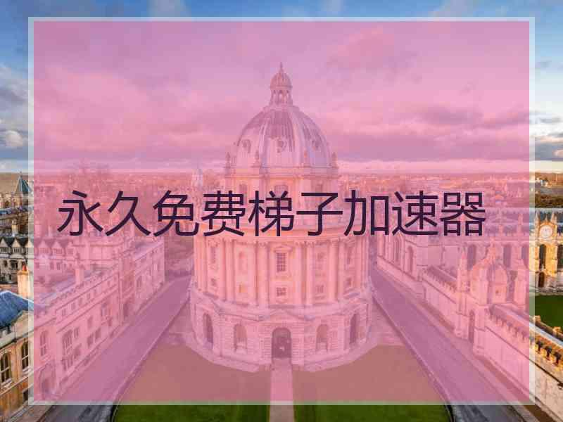 永久免费梯子加速器