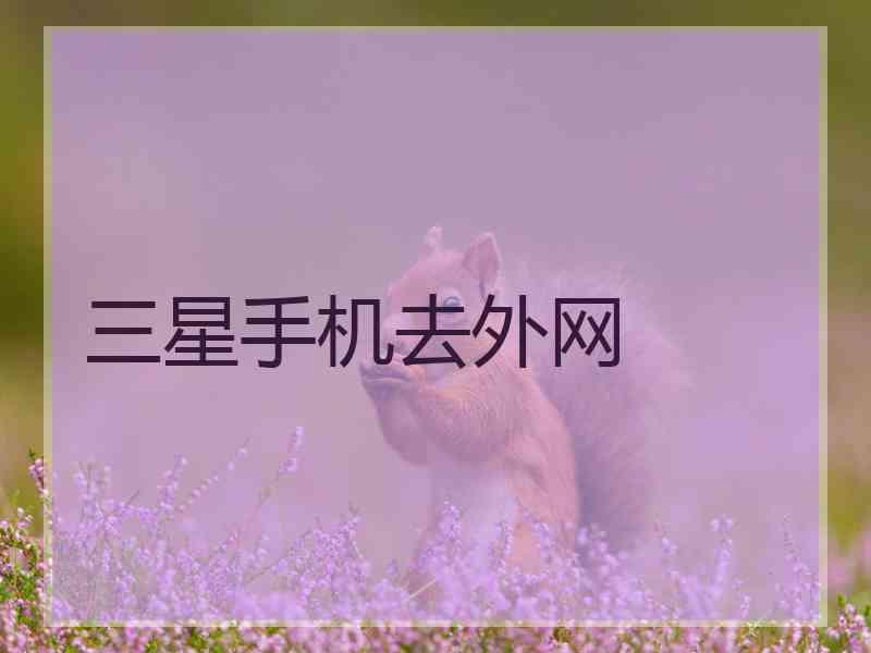 三星手机去外网