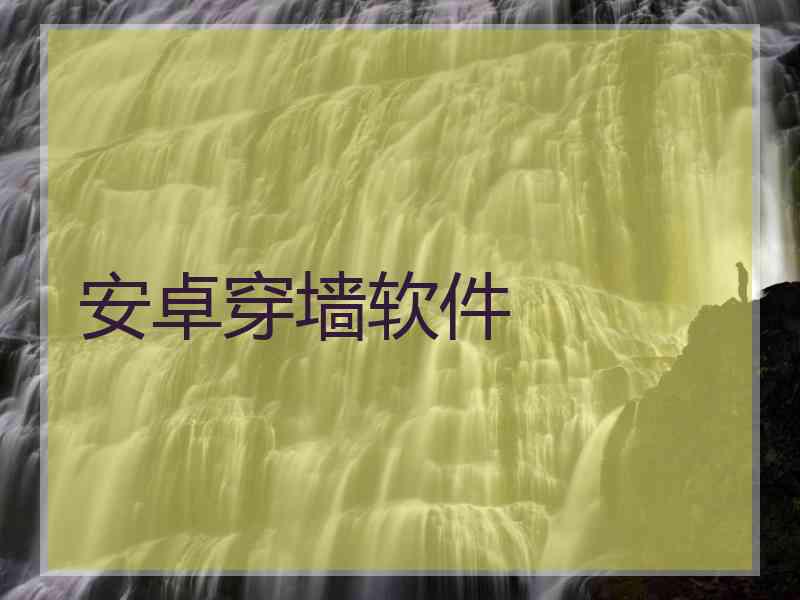 安卓穿墙软件