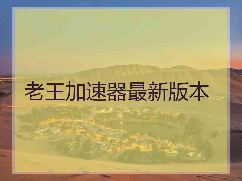 老王加速器最新版本