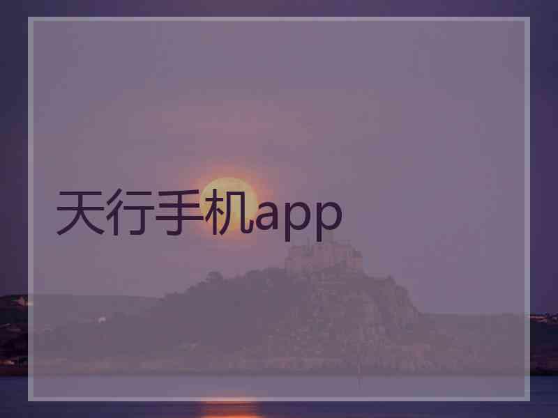 天行手机app
