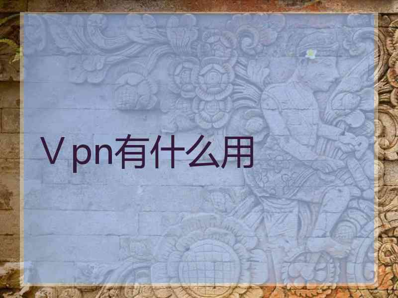 Ⅴpn有什么用