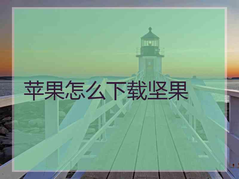 苹果怎么下载坚果